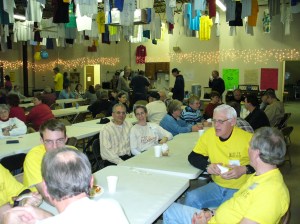 Us in the dining hall