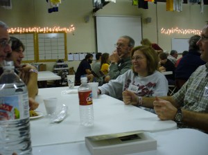 Relaxing after dinner