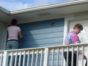 Painting porch trim