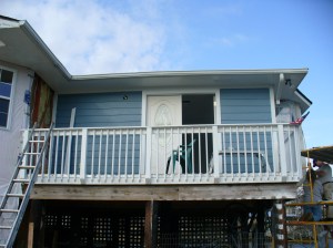 Front porch rail done