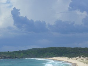 Clouds over the beach