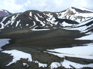 Valley of ash and snow